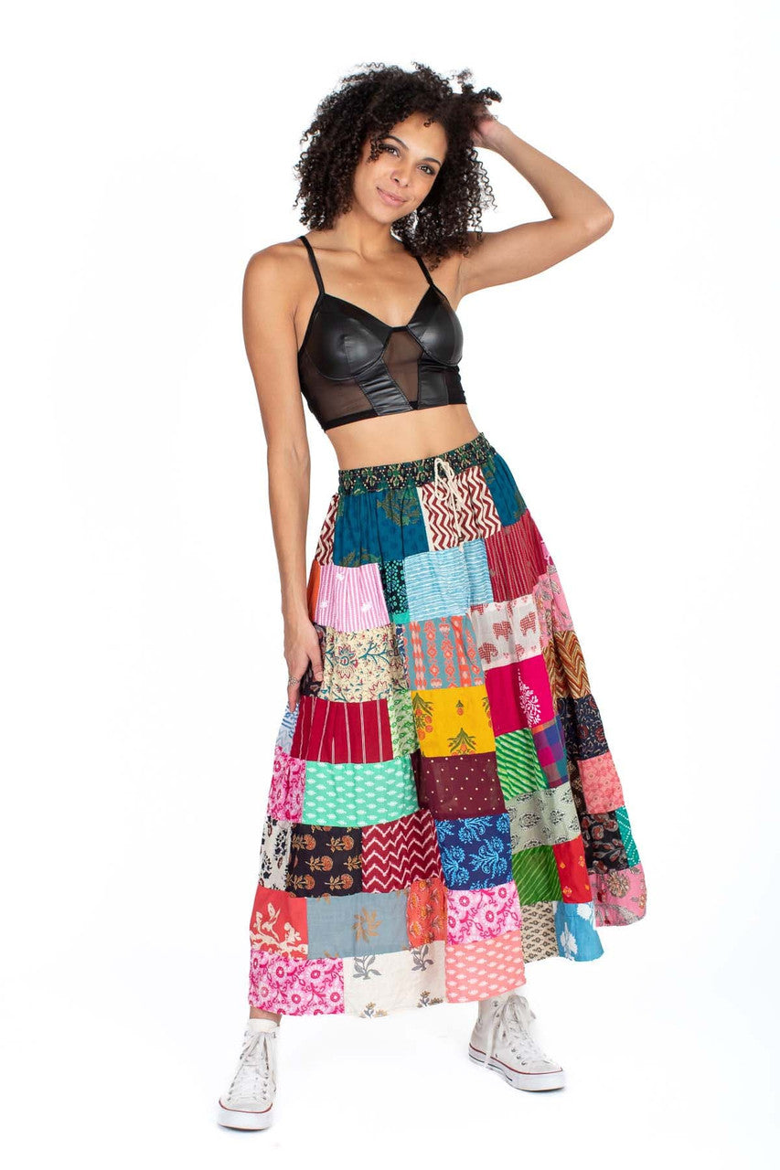 Pleather Mesh Bustier Crop Top