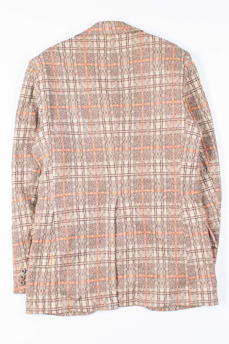 Brown Plaid Vintage Blazer 1
