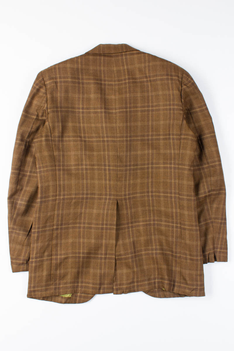 Brown Plaid Vintage Blazer