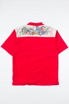Y2K Tribal Surf Button Up