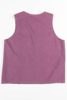Purple Faux Suede Vest