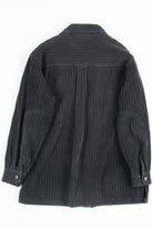 Grey Zip Up Corduroy Shirt