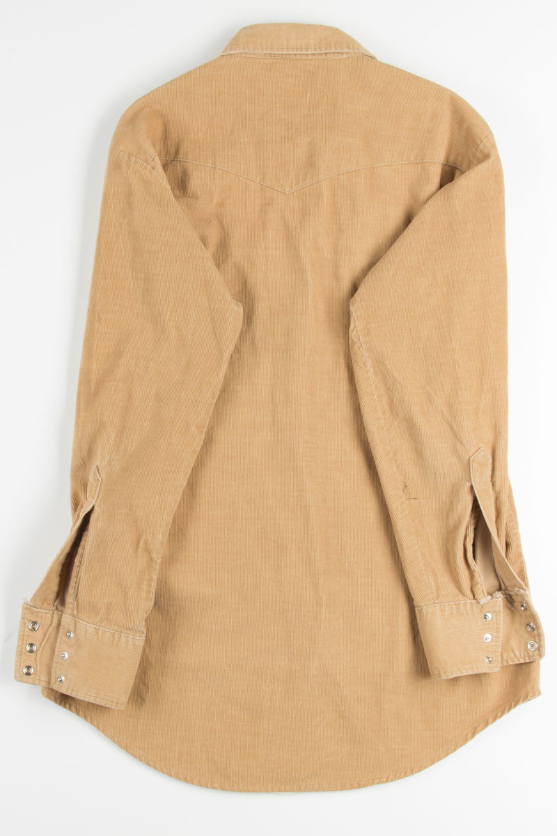 Tan Lee Corduroy Button Up Shirt