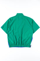 Green & Blue Short Sleeve Windbreaker