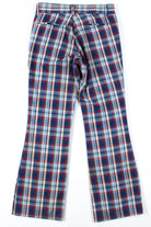 Plaid Bell Bottom Pants