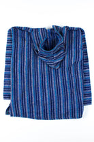 Blue Striped Baja Hoodie