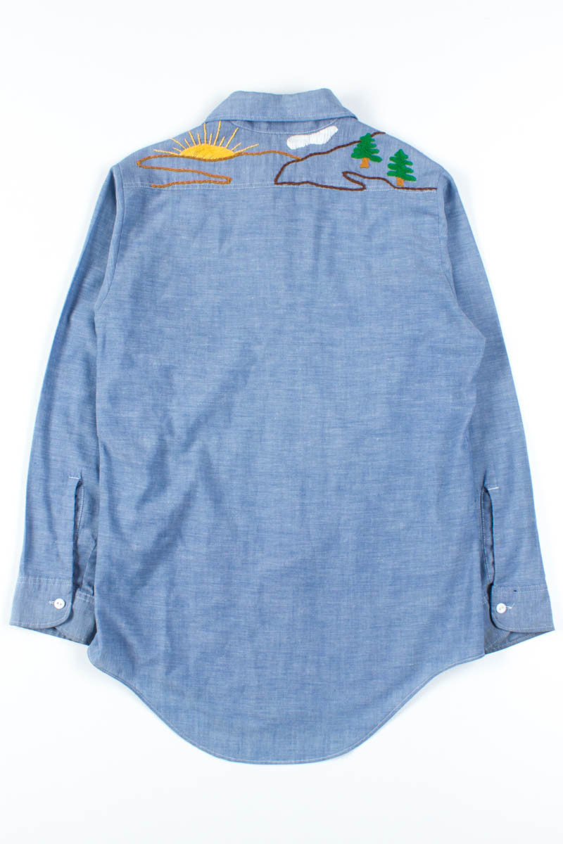 Wild West Embroidered Chambray Shirt