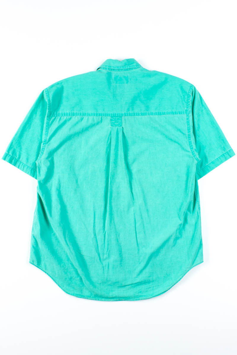 Aquamarine Short Sleeve Button Up Shirt