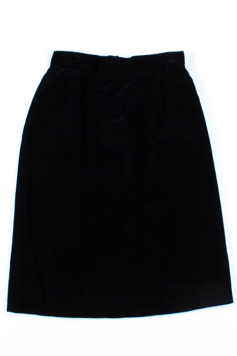 Black Velvet Skirt