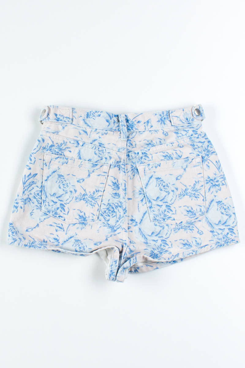 Pink Floral Shorts
