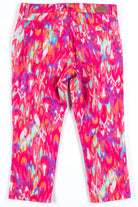 Fuschia Patterned Capri Jeggings (sz. 6)