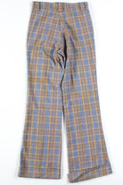 Blue & Tan Washed Plaid Pants