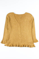 Gold Silk Metallic Cardigan