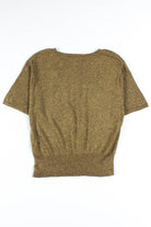 Gold Metallic Pendleton Top