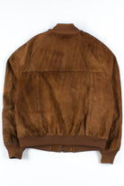 Brown Suede Bomber Jacket