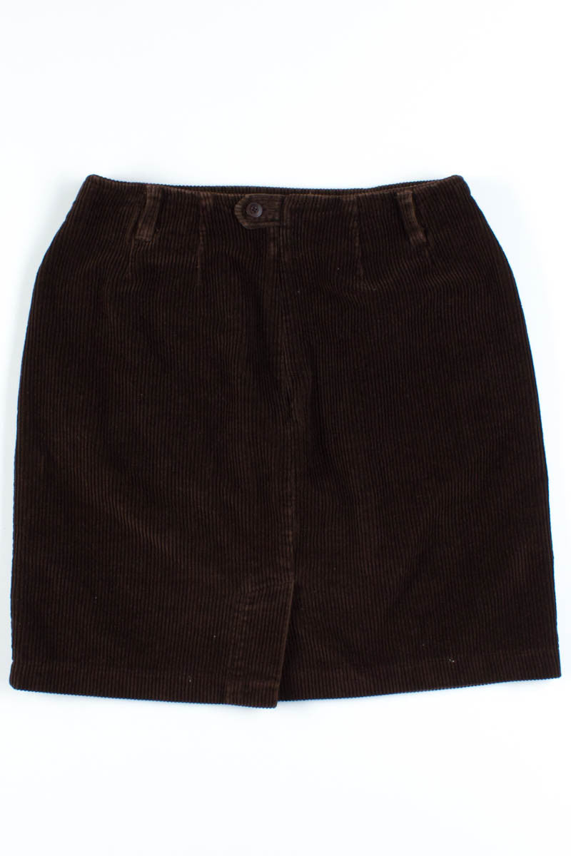 Brown Corduroy Skirt 1