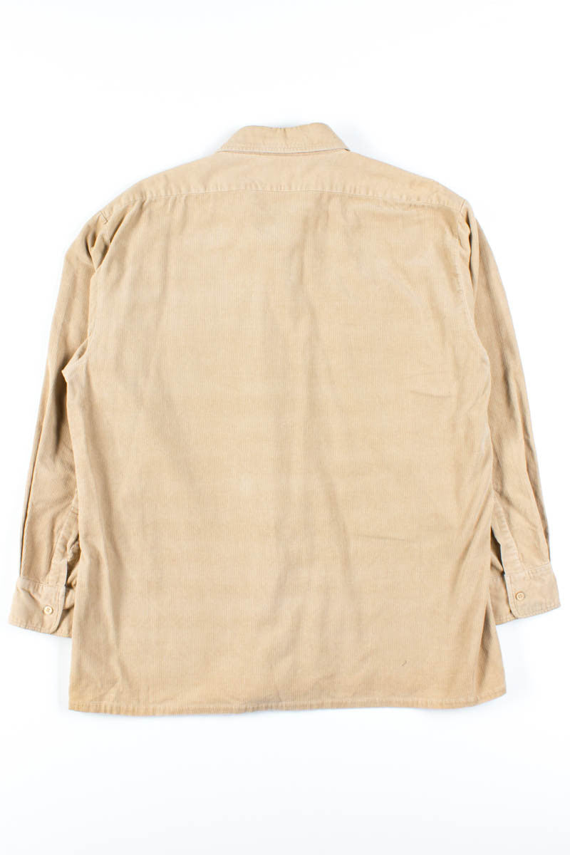 Tan Corduroy Button Up Shirt