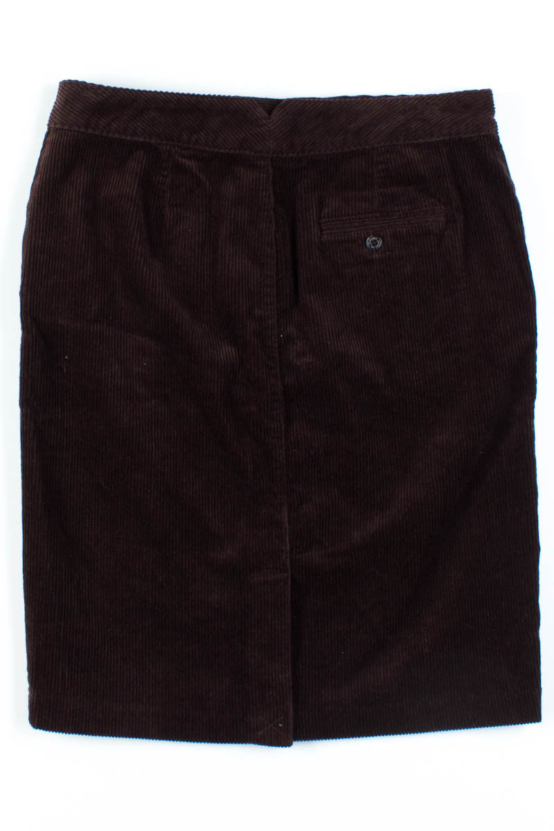 Brown Corduroy Skirt