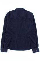 Navy Felt Button Up Shirt