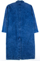 Sequin Embroidered Denim Trench Coat