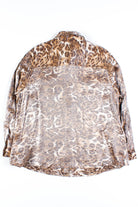 Shiny Metallic Leopard Print Shirt