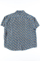 Blue Squares Silk Shirt
