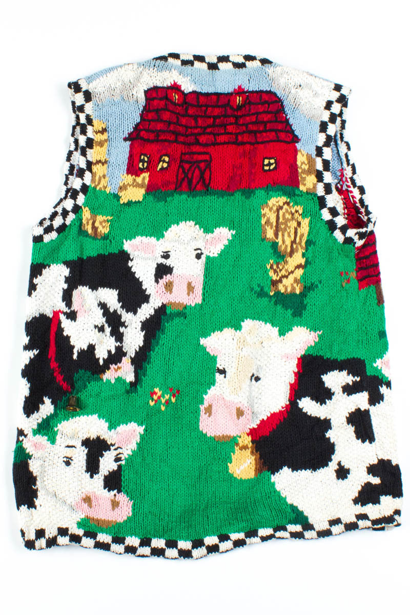 Barnyard Cows Sweater Vest