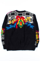 Black Fancy Button Up Sweater