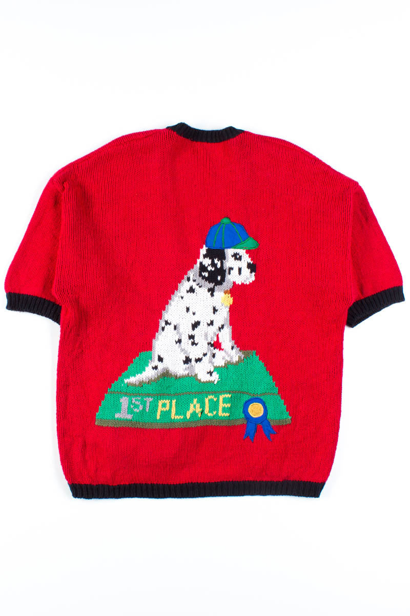 1st Place Dalmatian Short Sleeve Cardigan