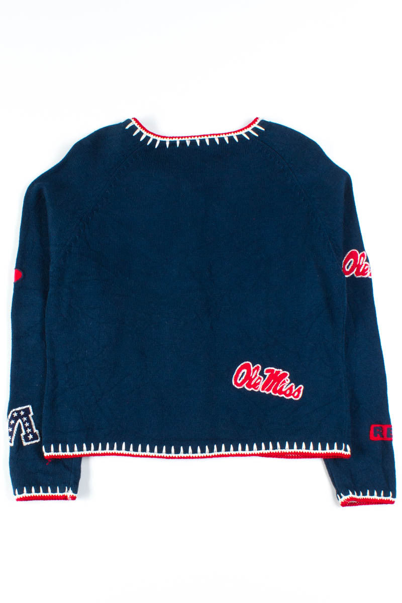 Ole Miss Rebels Cardigan Sweater