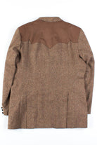 Brown Wool Tweed Blazer