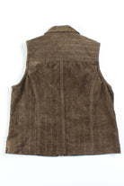 Brown Corduroy Zip Up Vest