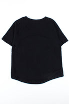 Black Short Sleeve Sweatshirt