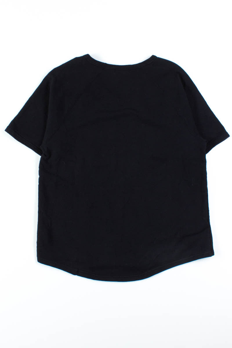 Black Short Sleeve Sweatshirt