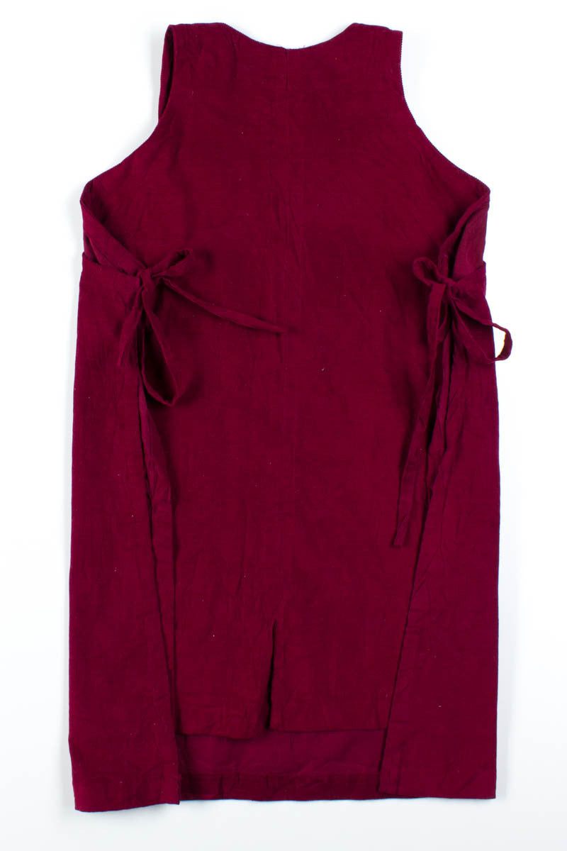 Burgundy Corduroy Apron