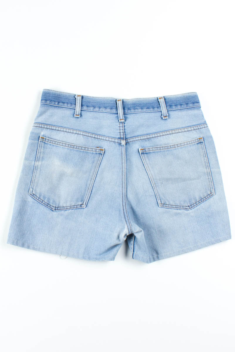 Faded Denim Shorts