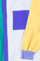 90s Colorblock Button-Up
