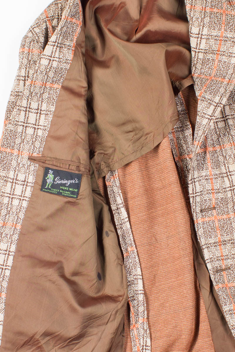 Brown Plaid Vintage Blazer 1