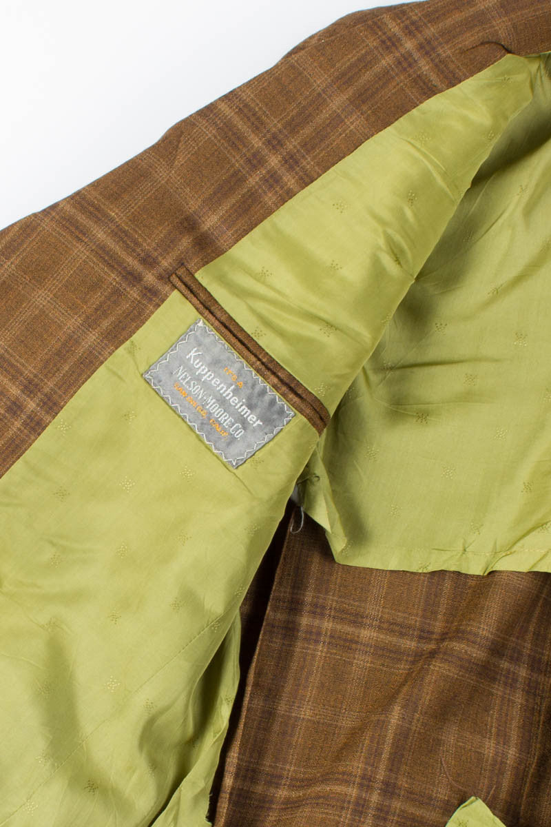 Brown Plaid Vintage Blazer