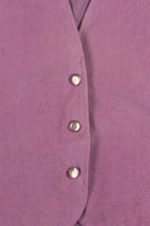Purple Faux Suede Vest