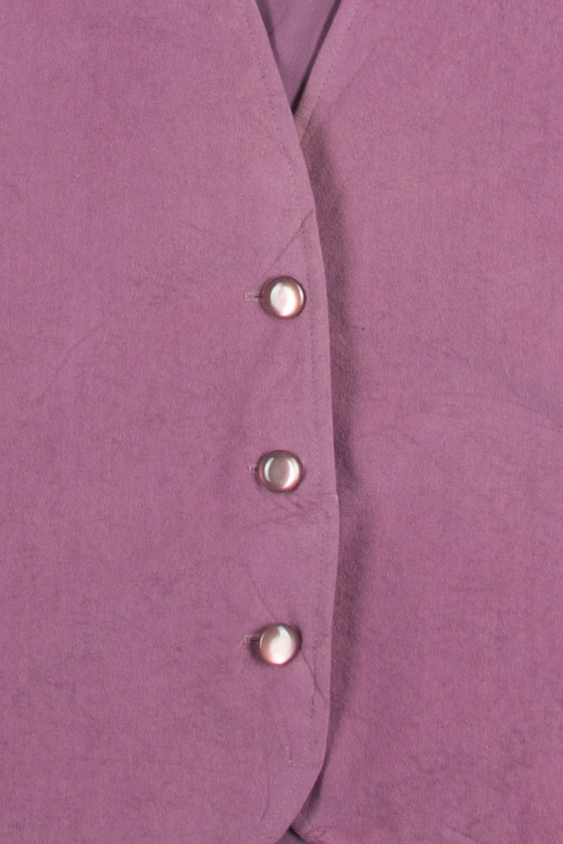 Purple Faux Suede Vest