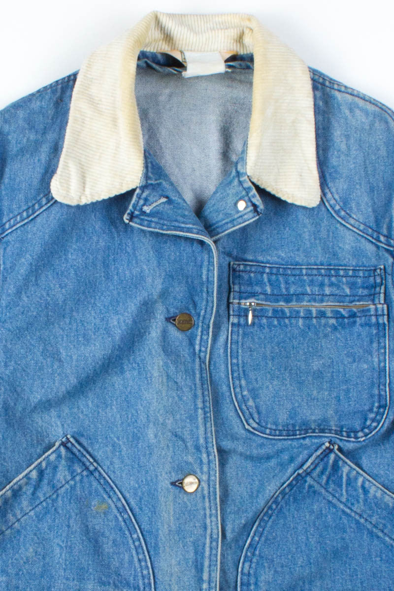 Vintage L.L. Bean Corduroy Collar Denim Jacket