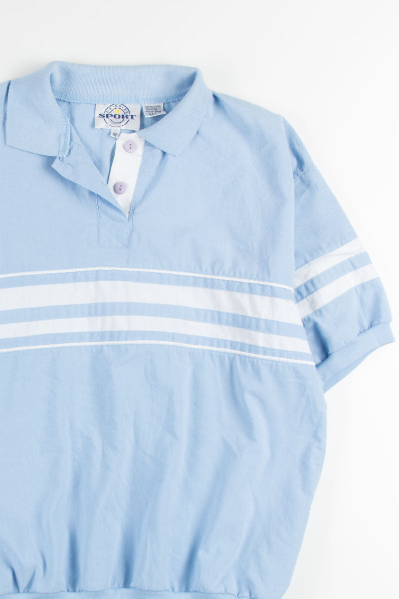 Baby Blue Button Up Tee