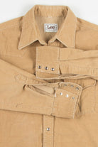 Tan Lee Corduroy Button Up Shirt