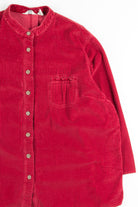 Red J. Jill Corduroy Button Up Shirt