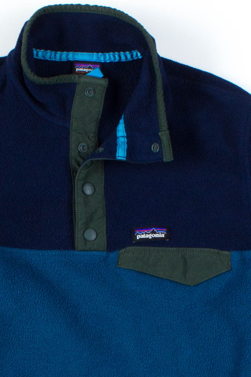 Blue Patagonia Fleece Pullover
