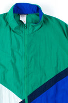 Green & Blue Short Sleeve Windbreaker