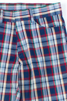 Plaid Bell Bottom Pants