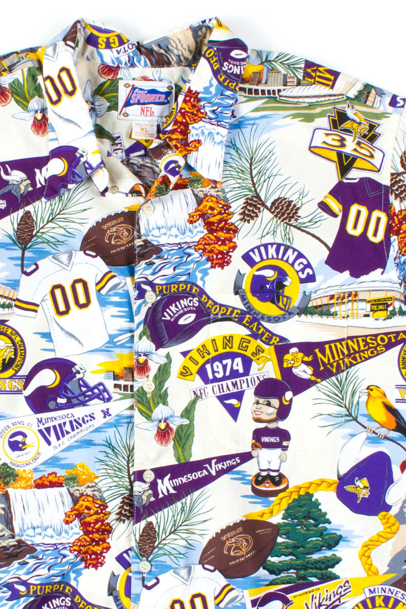Vikings 35th Anniversary Hawaiian Shirt