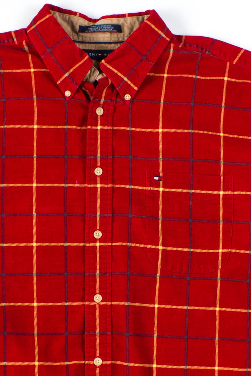 Tommy Hilfiger Plaid Corduroy Shirt